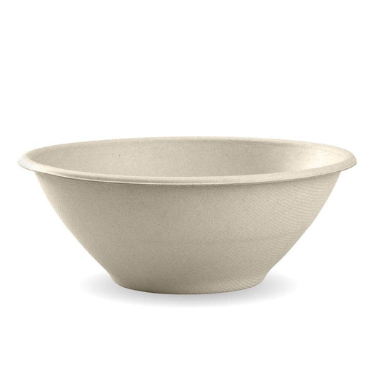 40oz Natural BioCane Sugarcane Bowl|40oz Natural BioCane Sugarcane Bowl Line Drawing