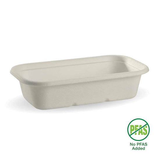 1,000ml White Plant Fibre Takeaway Base No Added PFAs|1,000ml White Plant Fibre Takeaway Base Line Drawing