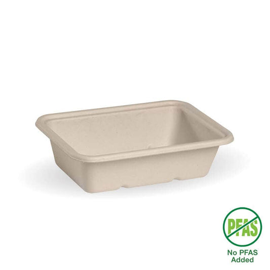 600ml Natural Plant Fibre Takeaway Base No PFAS Added|600ml Natural Plant Fibre Takeaway Base Line Drawing