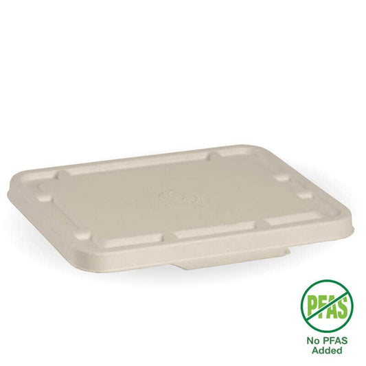 2 & 3-Compartment Natural Plant Fibre BioCane Takeaway Lid|2 & 3-Compartment Natural Plant Fibre BioCane Takeaway Lid Line Drawing