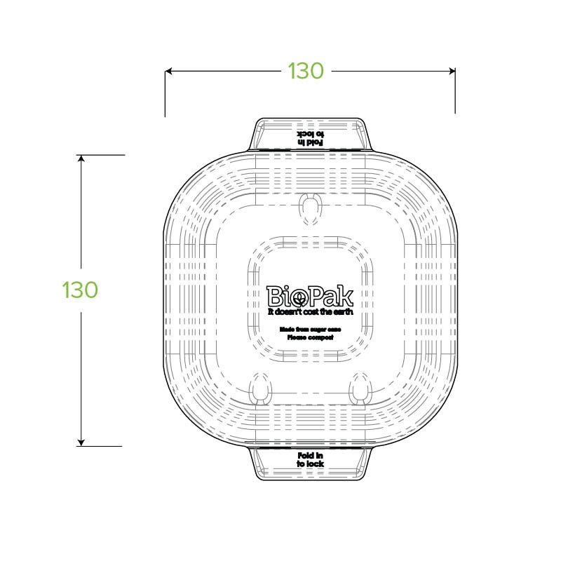 280-630ml Natural Plant Fibre Takeaway Lid|280-630ml Natural Plant Fibre Takeaway Lid Line Drawing