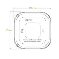 280-630ml Clear PLA Takeaway Lid|280-630ml Clear PLA Takeaway Lid|clear lid for square sugarcane container|clear lid for sugarcane square container|clear lid for sugarcane container filled with asian food
