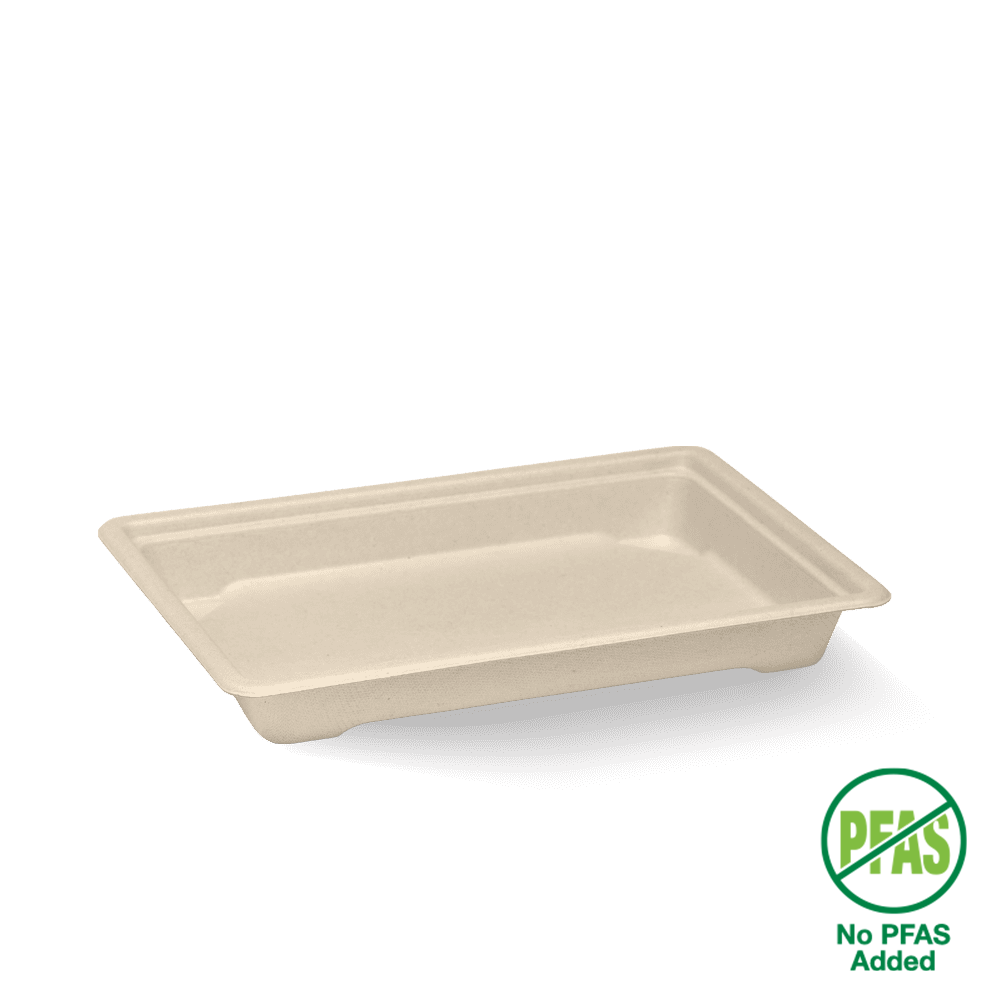 Medium Plant Fibre Sushi Tray|Medium Plant Fibre Sushi Tray Line Drawing