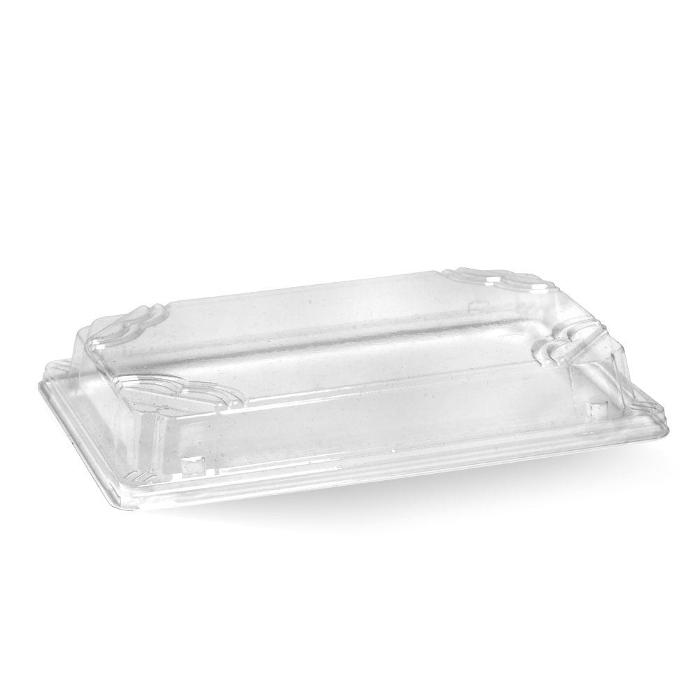 Large Plant Fibre Sushi Tray PET Lid|Large Plant Fibre Sushi Tray PET Lid Line Drawing