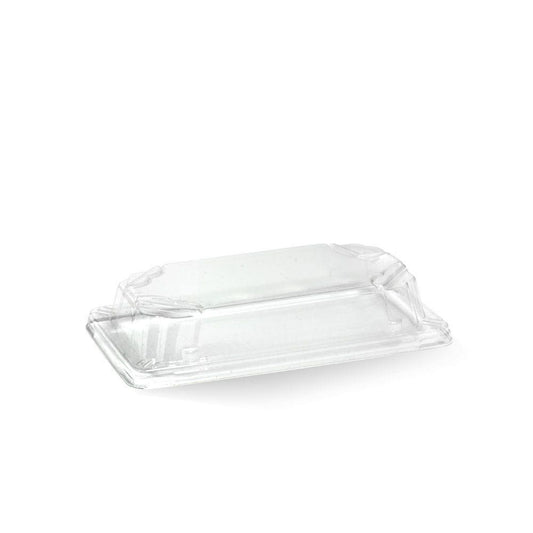 Small Plant Fibre Sushi Tray PET Lid|Small Plant Fibre Sushi Tray PET Lid Line Drawing