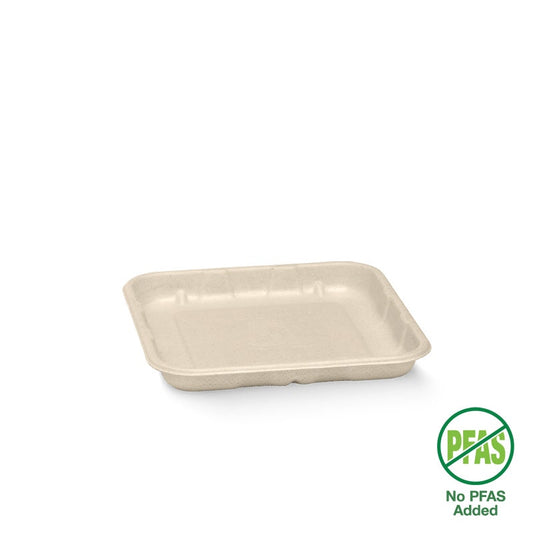 14x14x2cm / 5x5" Plant Fibre Produce Tray|14x14x2cm / 5x5" Plant Fibre Produce Tray Line Drawing