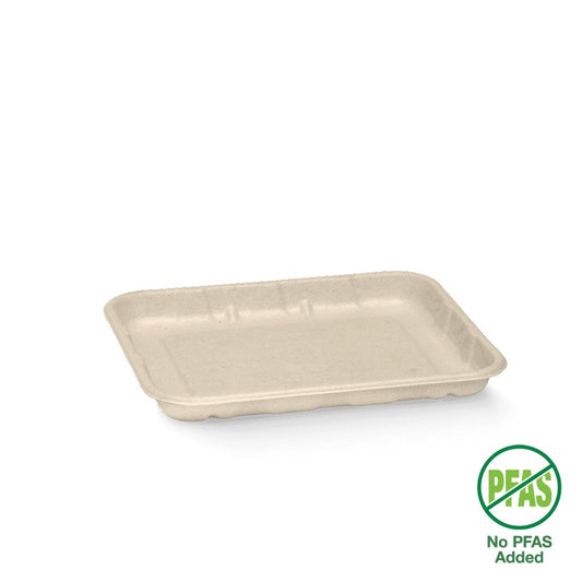 16x14x2cm / 6x5" Plant Fibre Produce Tray|16x14x2cm / 6x5" Plant Fibre Produce Tray Line Drawing