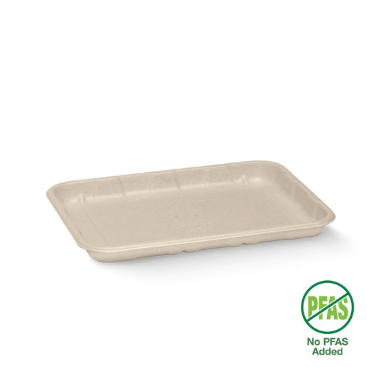19x14x2cm / 7x5" Plant Fibre Produce Tray|19x14x2cm / 7x5" Plant Fibre Produce Tray Line Drawing