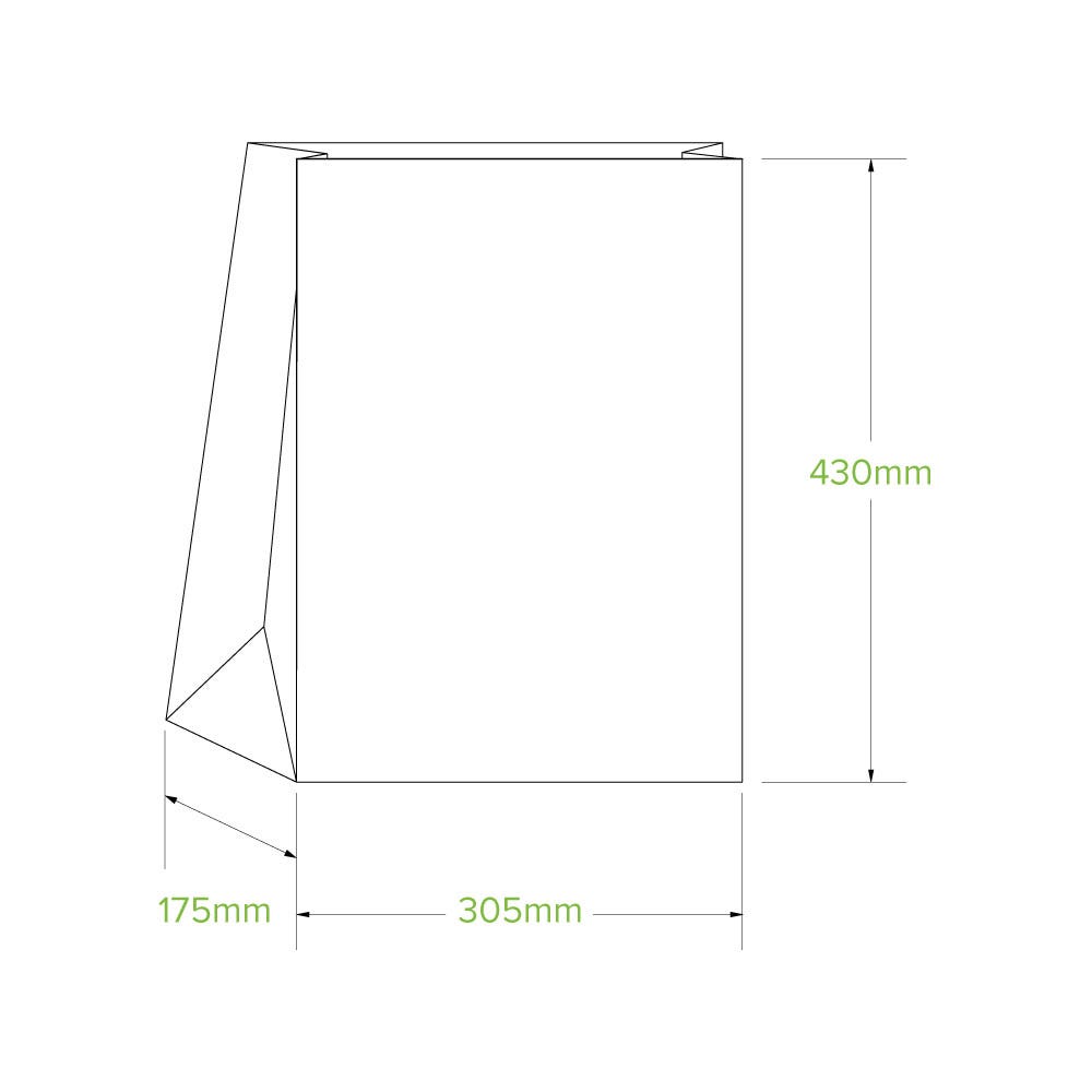 #20 SOS Natural Paper Bag|#20 SOS Natural Paper Bag Line Drawing