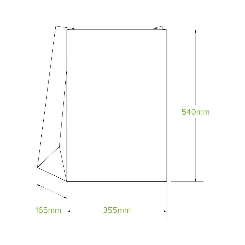#25 SOS Natural Paper Bag|#25 SOS Natural Paper Bag Line Drawing