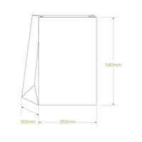 #25 SOS Natural Paper Bag|#25 SOS Natural Paper Bag Line Drawing