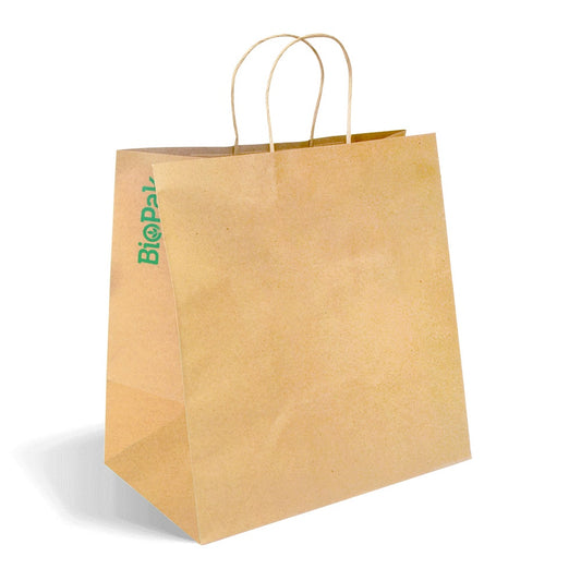 Eco-friendly takeaway paper bag with twist handle jumbo size|Eco-friendly takeaway paper bag with twist handle jumbo size line drawing