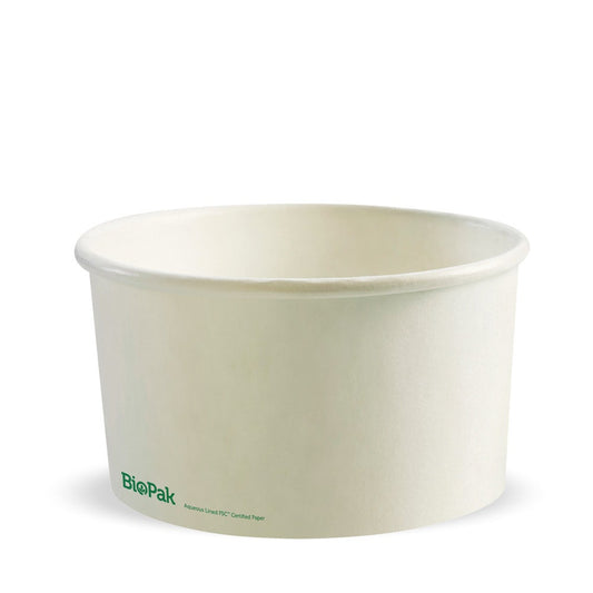 1,000ml Large White BioBowls|1,000ml Large White BioBowls Line Drawing
