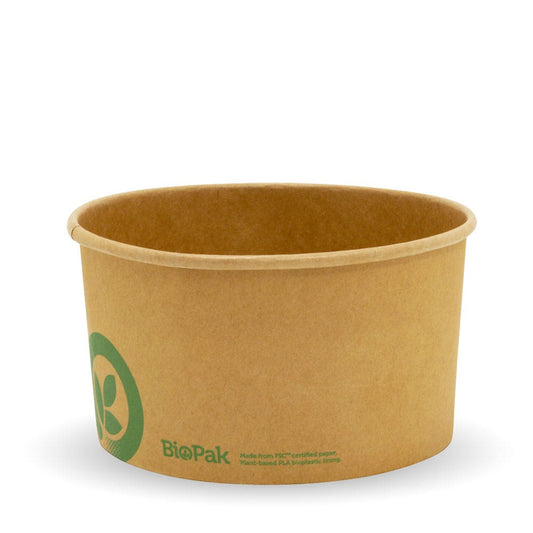 1,000ml Large Kraft Paper Bowl with print|1,000ml Large Kraft Paper Bowl Line Drawing|1,000ml Large Kraft Paper Bowl with print covered with clear lid|large kraft bowl and clear lid filled with tofu and crisp greens
