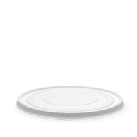 1,300ml White Plant Fibre Paper Bowl Lid|1,300ml Paper Bowl Lid Line Drawing