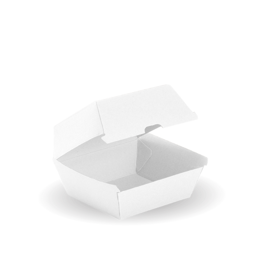 Burger BioBoard White Clamshell Box|Burger BioBoard White Clamshell Box|Burger BioBoard White Clamshell Box Line Drawing
