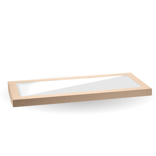 Large BioBoard Catering Tray PLA Window Lid|Large BioBoard Catering Tray PLA Window Lid