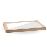 Extra Large BioBoard Catering Tray PLA Window Lid|Extra Large BioBoard Catering Tray PLA Window Lid Line Drawing