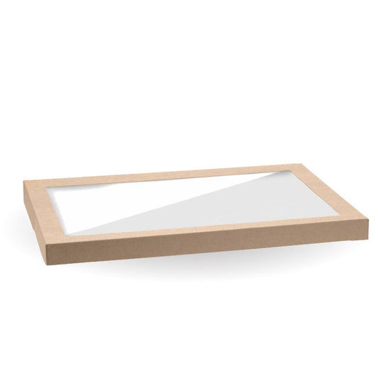 Extra Large BioBoard Catering Tray PLA Window Lid|Extra Large BioBoard Catering Tray PLA Window Lid Line Drawing