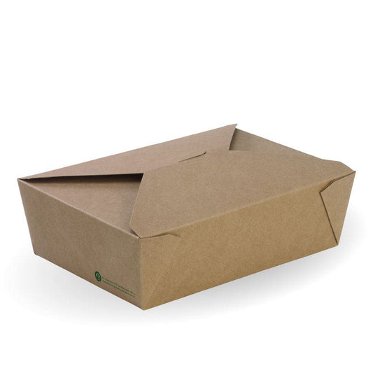 Large BioBoard Lunch Box|LargCompostable e BioBoard Lunch Box Line Drawing