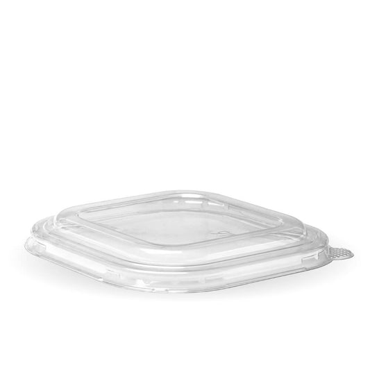Clear PLA Square Takeaway Lid|Clear PLA Square Takeaway Lid Top view|Clear PLA Square Takeaway Lid Line Drawing