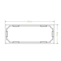 Long Paper Sushi Tray Clear PLA Lid|Long Paper Sushi Tray Clear PLA Lid Line Drawing|Long Paper Sushi Tray with Clear PLA Lid