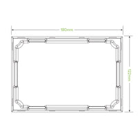 Medium Paper Sushi Tray Clear PLA Lid|Medium Paper Sushi Tray Clear PLA Lid Line Drawing|Medium Paper Sushi Tray with Clear PLA Lid