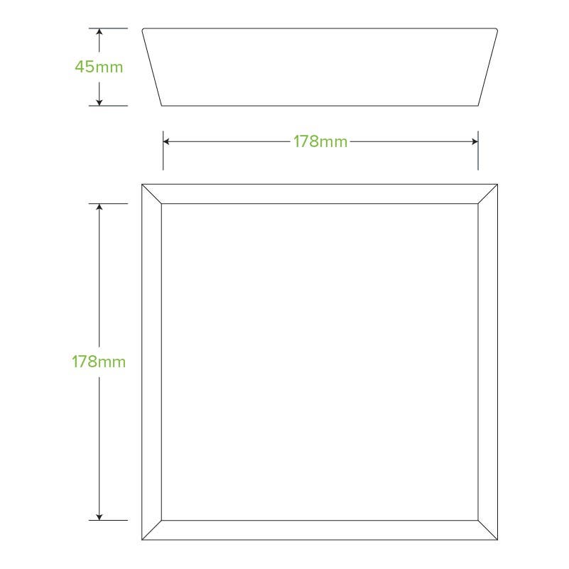 White BioBoard Tray #2|BioBoard Tray #2 Line Drawing