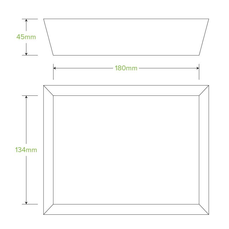 White BioBoard Tray #3|BioBoard Tray #3 Line Drawing