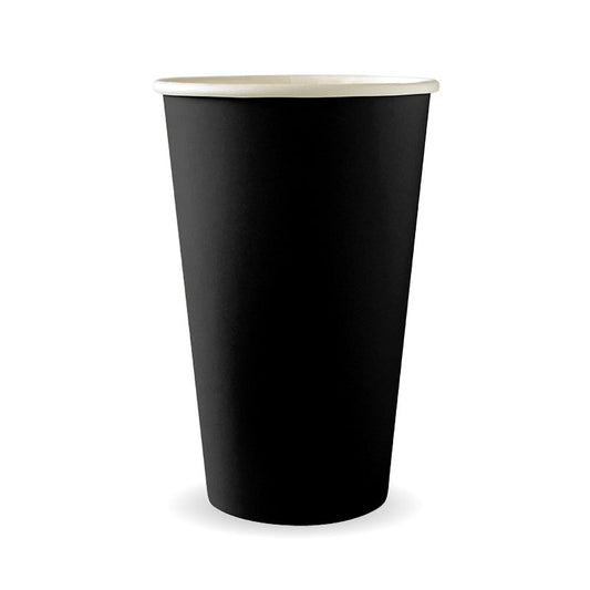 510 / 16oz (90mm) Black Aqueous Single Wall BioCup|510 / 16oz (90mm) Black Aqueous Single Wall BioCup Line Drawing