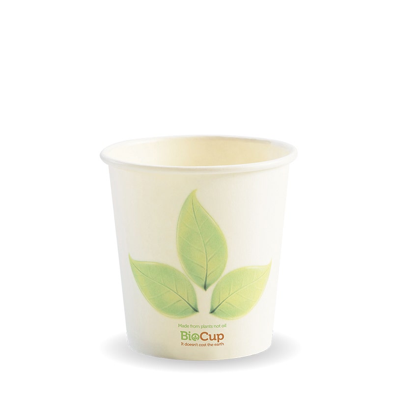 4oz Leaf BioCup|4oz Leaf BioCup Line Drawing