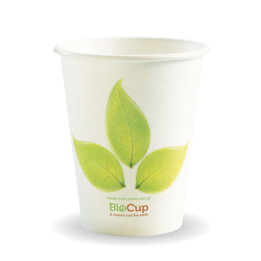 8oz Leaf BioCup|8oz Leaf BioCup Line Drawing