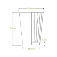 8oz Art Series Double Wall BioCup group of three with assorted designs|8oz double wall art series cups line drawing