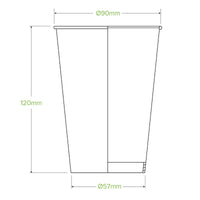 14oz green cold paper cup|14oz green cold paper cup drawing|hand holding a green eco cold cup with paper straw