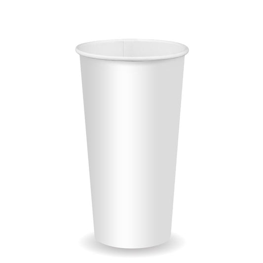 20oz White cold paper cup|20oz White cold paper cup line drawing