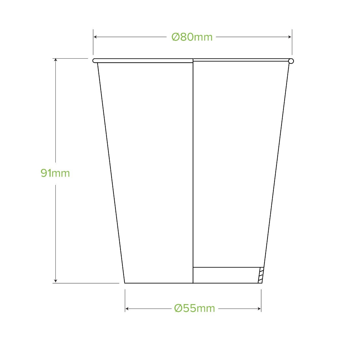 8oz green cold paper cup|8oz green cold paper cup drawing|two green eco cold paper cups with paper straw filled with drink