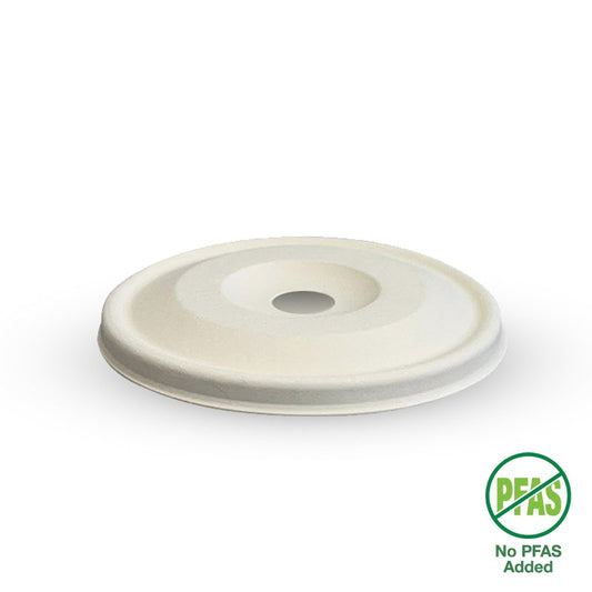80mm Plant Fibre Flat Cold Paper BioCup Lid|80mm flat sugarcane pulp lid drawing
