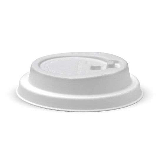 80mm Small White Reclosable Plant Fibre BioCup Lid|80mm Small White Reclosable Plant Fibre BioCup Lid Top View|80mm Small Reclosable Plant Fibre BioCup Lid Line Drawing