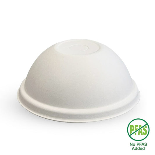90mm Plant Fibre Dome Cold Paper BioCup Lid|90mm Sugarcane cold cup dome lid drawing