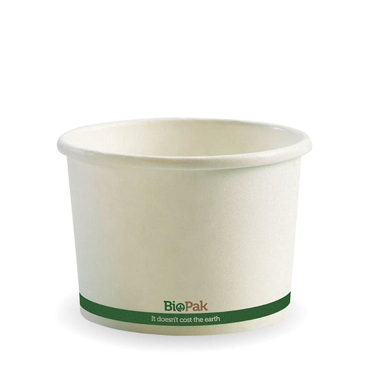 16oz White BioBowl|16oz White BioBowl Line Drawing