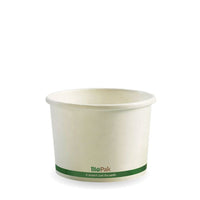 8oz White BioBowl|8oz White BioBowl paper bowl filled with strawberries|White compostable paper bowl with green stripe
filled with mexican food|8oz White BioBowl Line Drawing