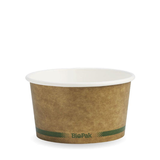 12oz Kraft BioBowl|12oz Kraft BioBowl Line Drawing