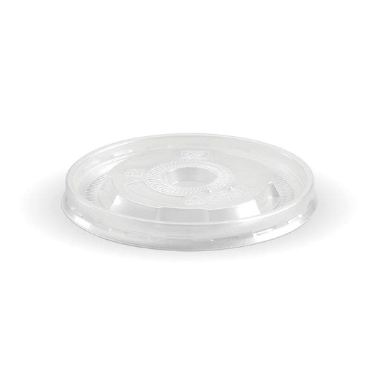 8oz PP Clear Flat Lid|8oz PP Clear Flat Lid Line Drawing