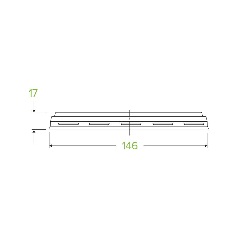 600 & 700ml Clear Wide BioBowl Lid|600 & 700ml Clear Wide BioBowl Lid Line Drawing