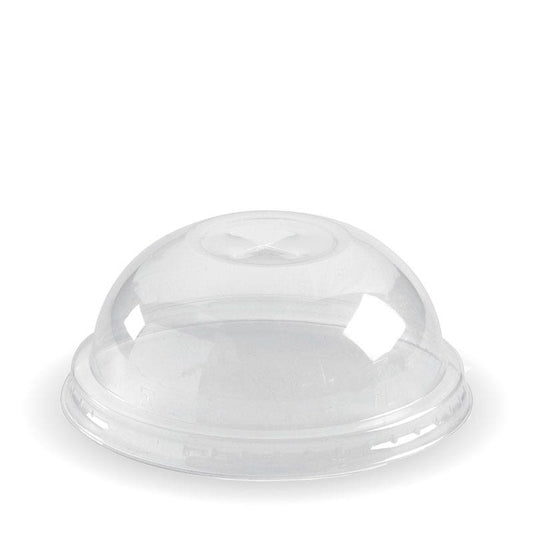 60 - 280ml Clear Dome X-slot Lid|60 - 280ml Clear Dome X-slot Lid Line Drawing