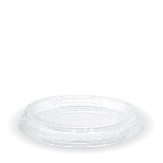 60- 280ml Flat Clear BioCup Lid|60- 280ml Flat Clear BioCup Lid Line Drawing