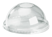 |300-700ml Clear Dome 22mm Hole Lid|300-700ml Clear Dome 22mm Hole Lid Line Drawing