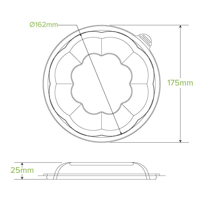 |Clear disposable bowl filled with fresh salad