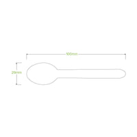 10cm Unbranded Wood Tea Spoon|10cm Unbranded Wood Tea Spoon Line Drawing