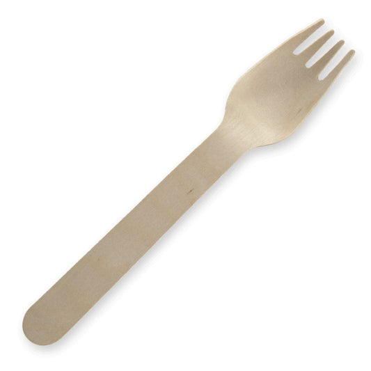 16cm Unbranded Wood Fork|16cm Unbranded Wood Fork Line Drawing